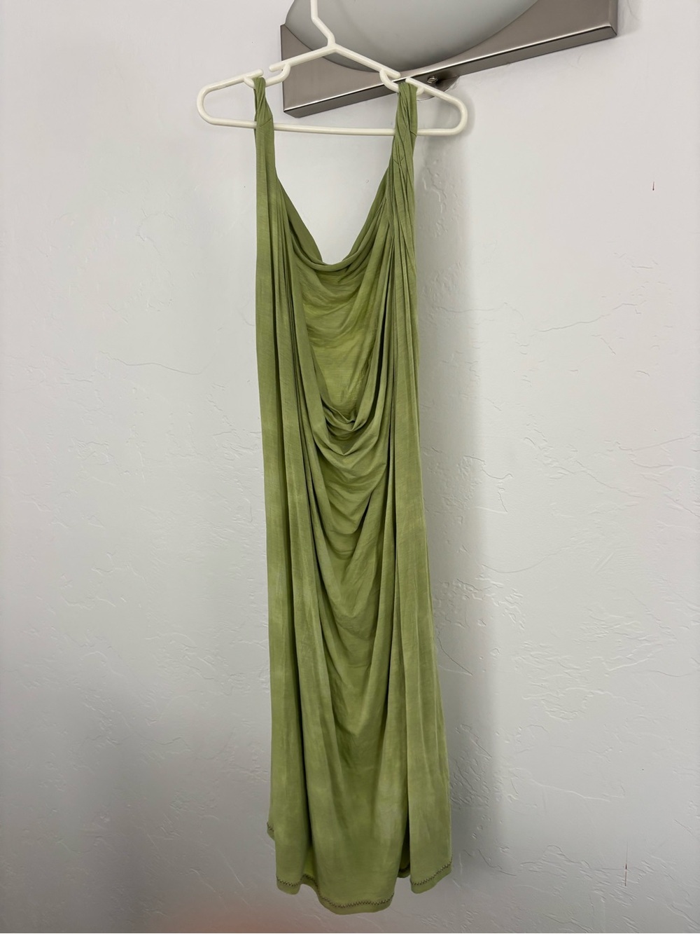 Acne Olive Green Draped Mini Dress - Picture 2 of 5